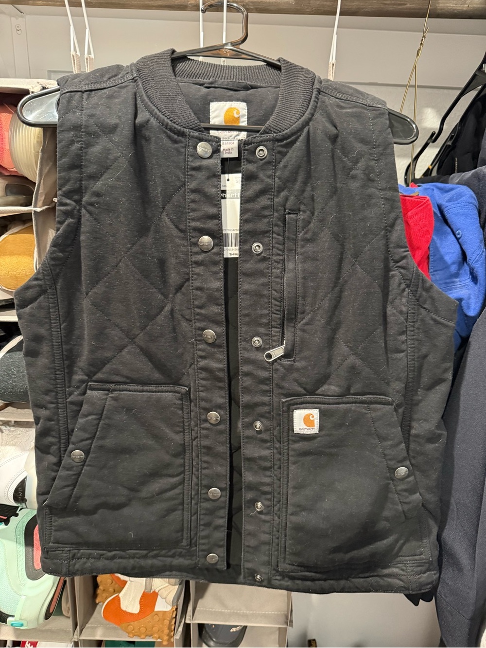 Carhartt Black Quilted Vest